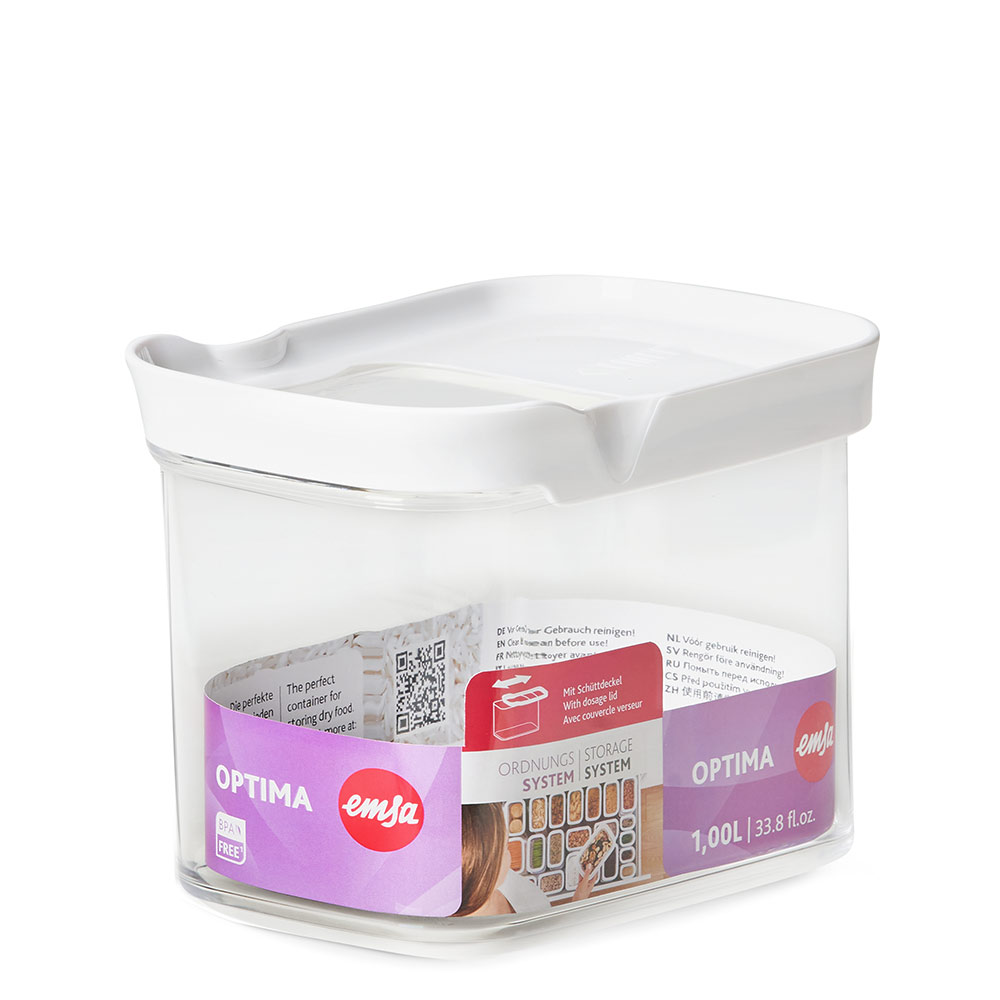 emsa Vorratsdose OPTIMA 12,5 cm hoch transparent 1,0 l, 1 St.