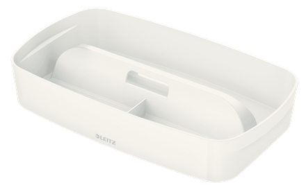 LEITZ MyBox Einsatz für Aufbewahrungsboxen 1,5 l perlweiß 30,7 x 18,1 x 5,6 cm, 1 St.