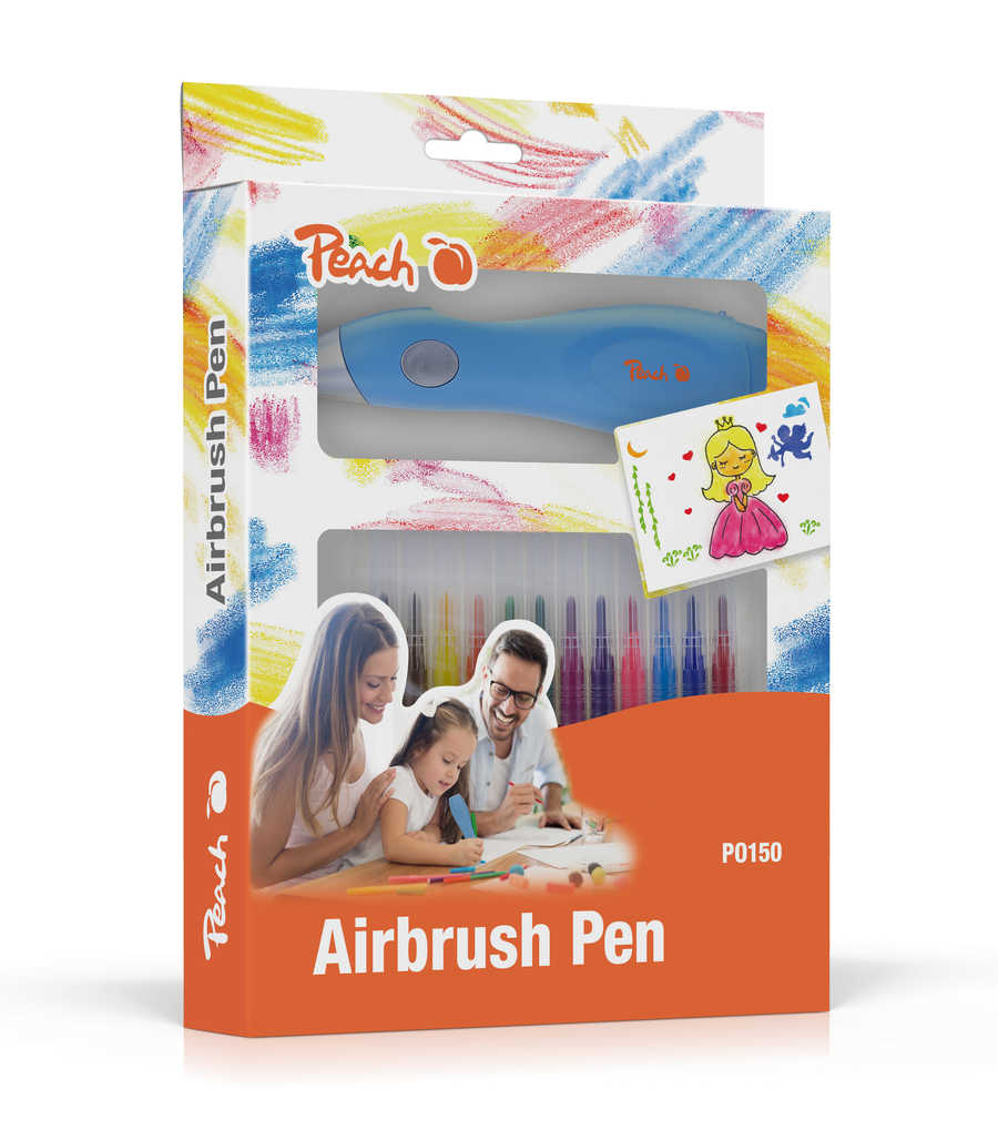 Peach Electric Airbrush Spray Painting Set, PO150