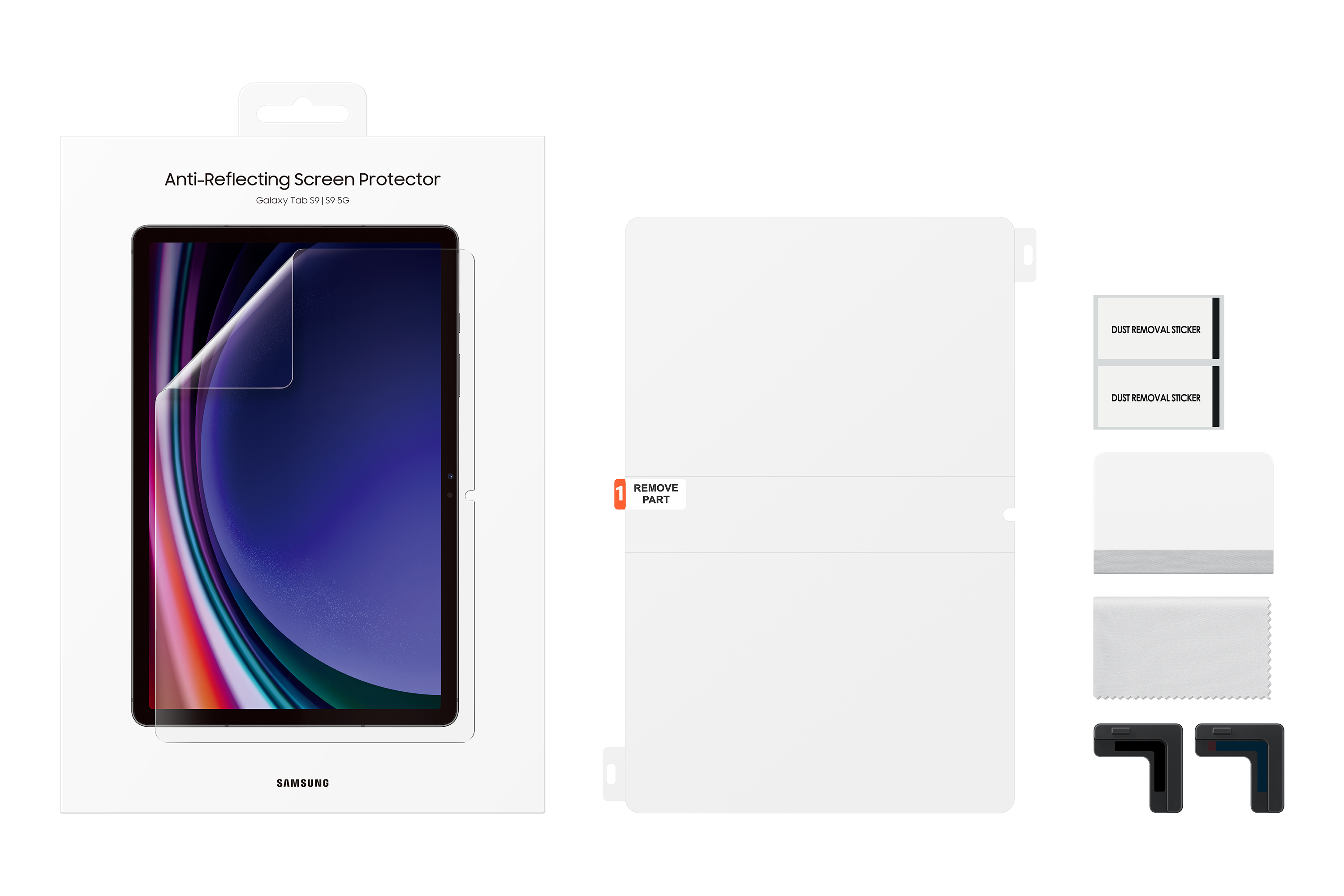 SAMSUNG Anti-Reflecting Screen Protector für Galaxy Tab S9 / S9 FE / S10 FE / S10 Lite Transparent