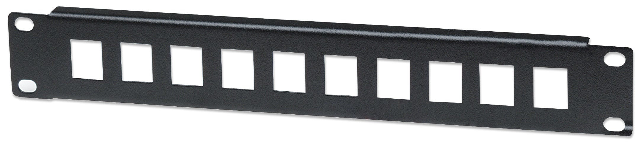 INTELLINET 10 Port Patchpanel unbestueckt 1 HE schwarz