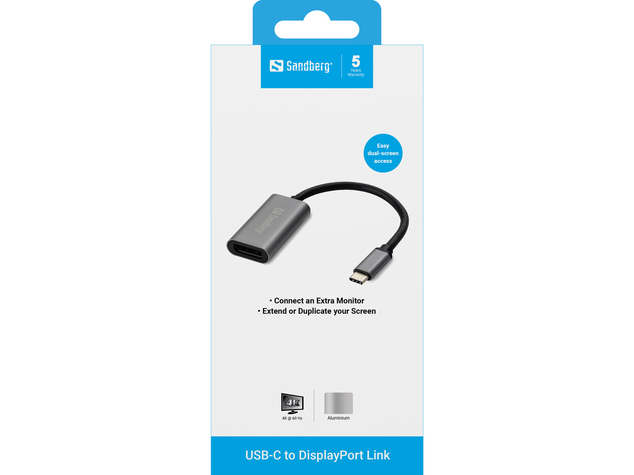 SANDBERG Adapter USB-C to DisplayPort Link