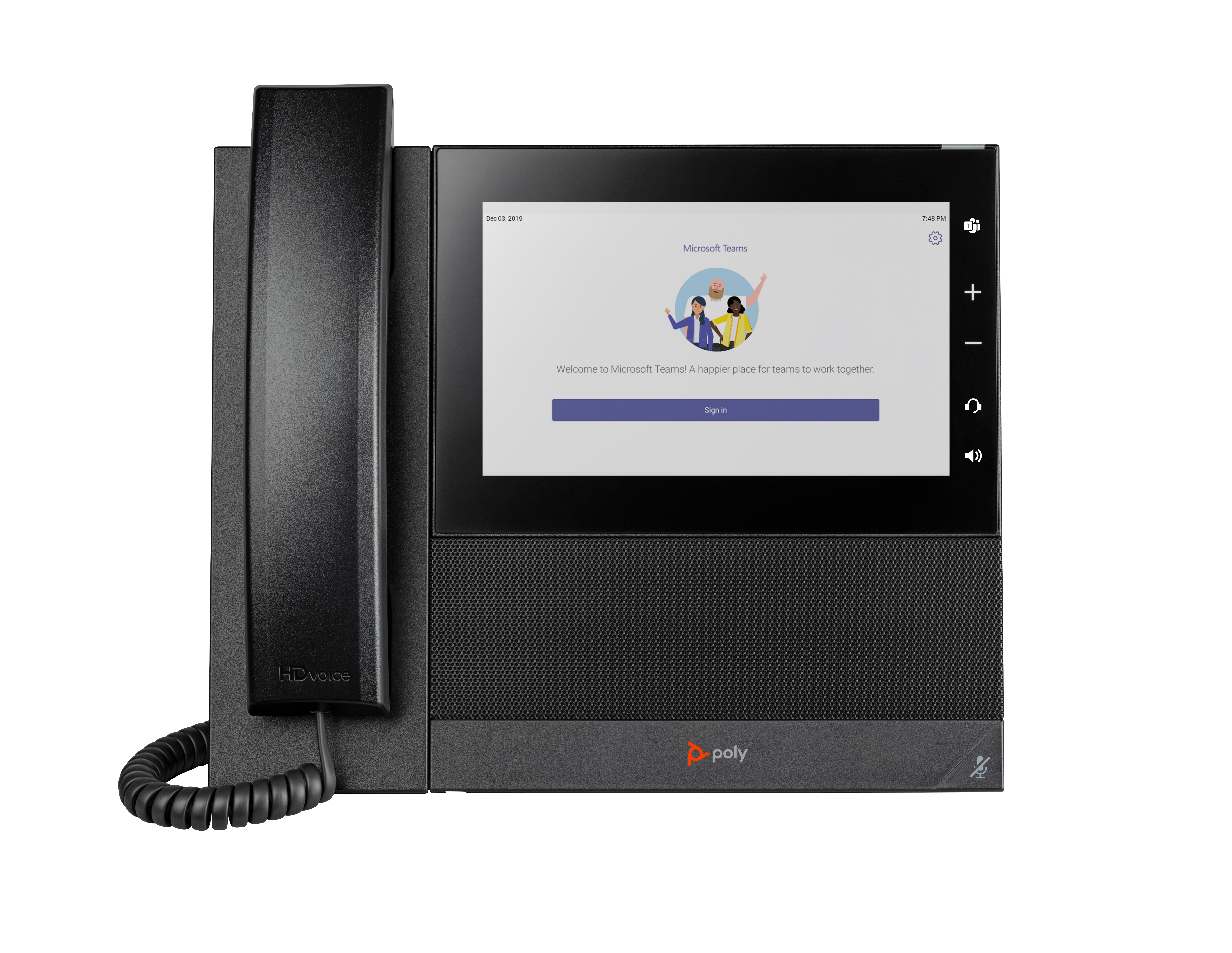 HP Poly CCX 600 Business Media Phone for Microsoft Teams and PoE-enabled