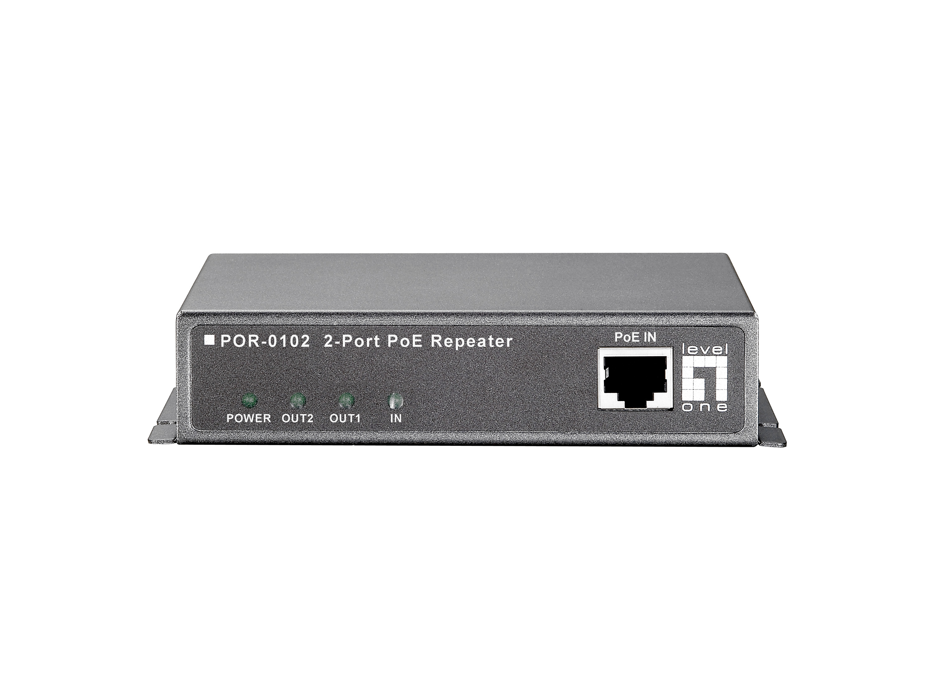 LevelOne PoE Repeater Cascadable 3xFE PoE grau