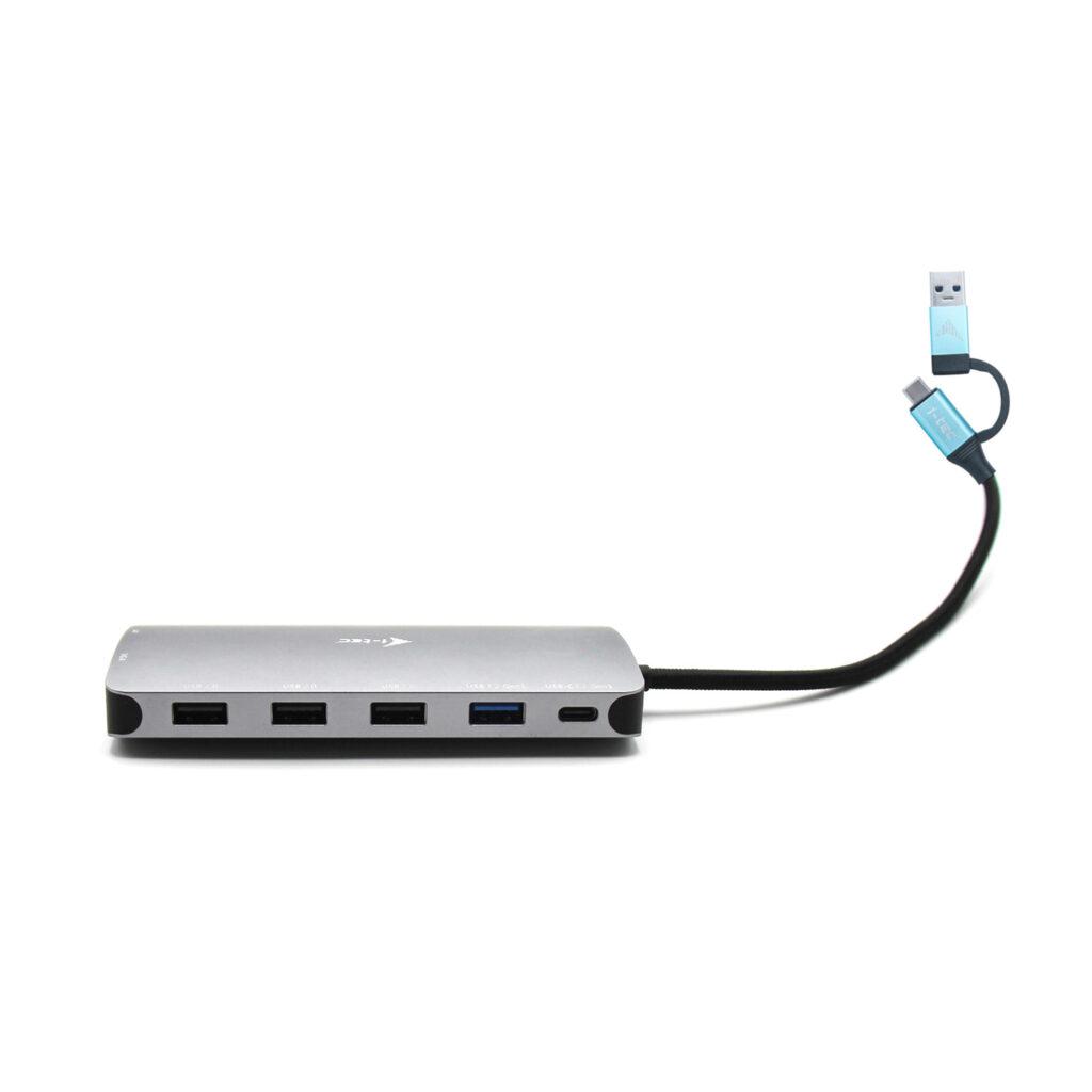 I-TEC USB-C Metal Nano Dock 2xHDMI 1xVGA 1xSD Kartenleser 1xmicroSD Kartenleser 1xGLAN 3xUSB 2.0 1xUSB 3.2 1xUSB-C3.2Data 1xUSB-C PD