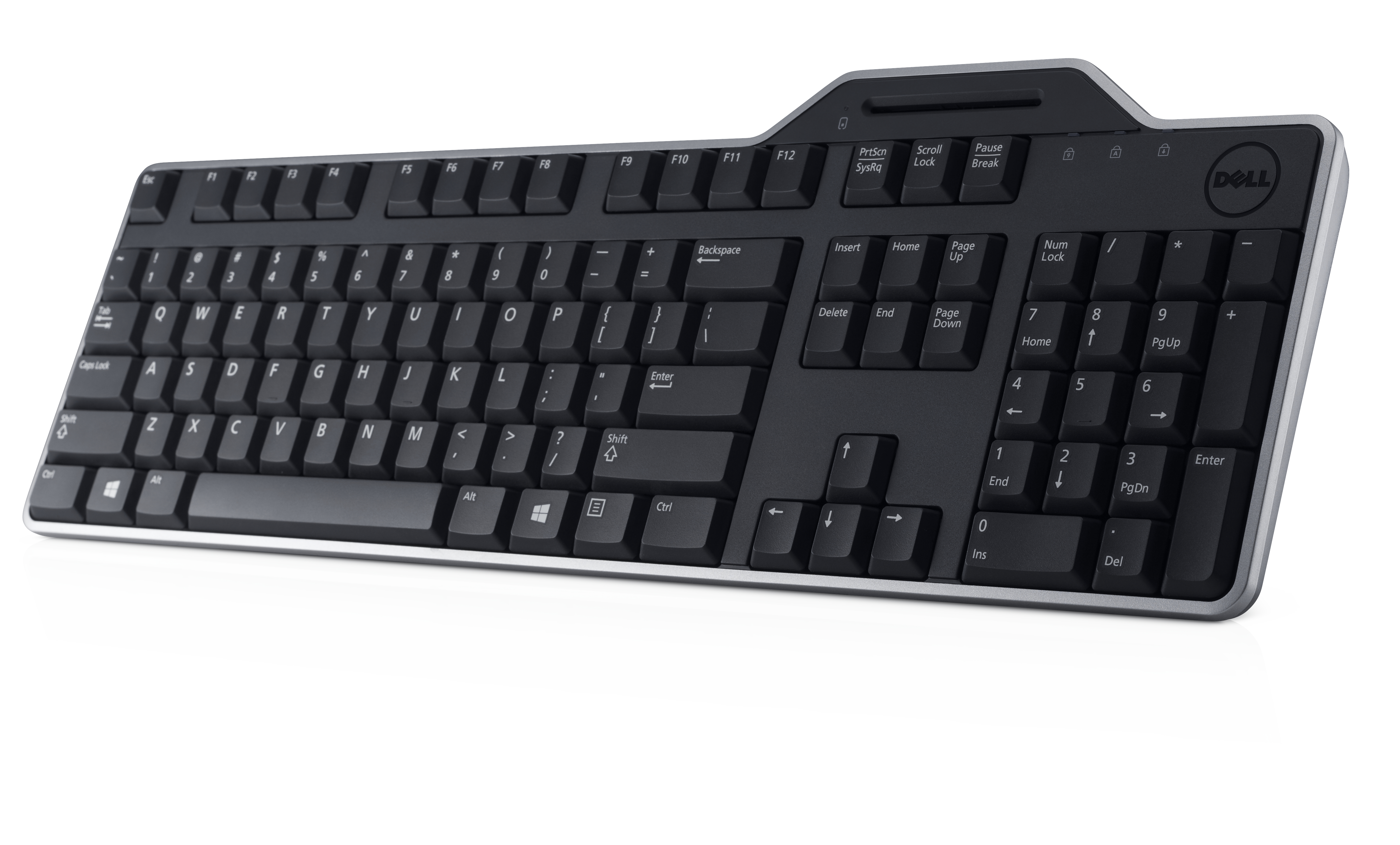 DELL KB-813 Smartcard Reader USB Keyboard Black