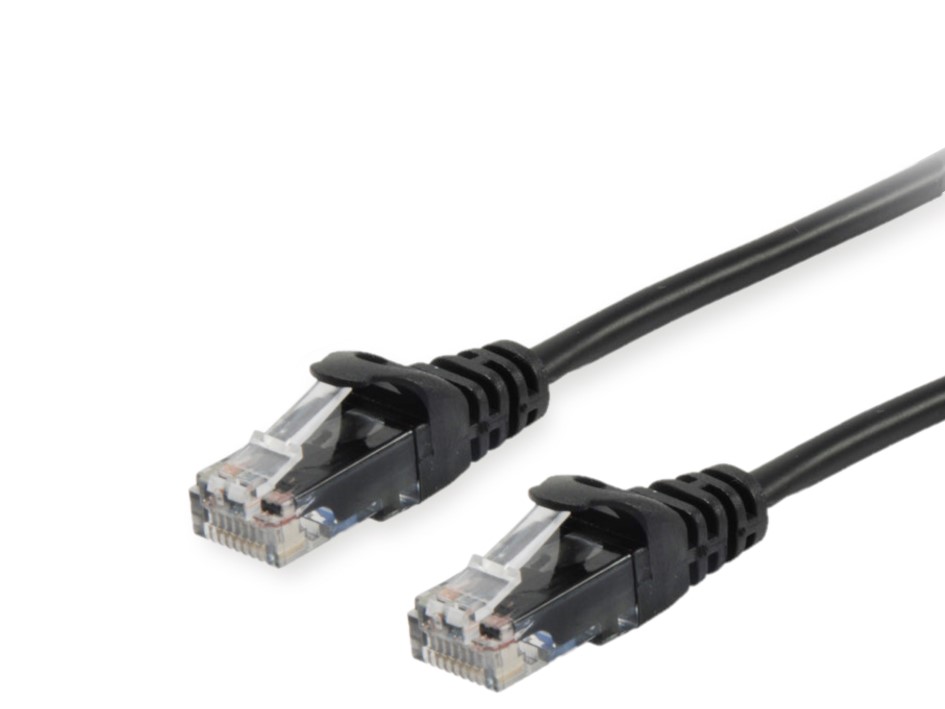 Equip Patchkabel Cat6A U/UTP 2xRJ45 0.25m schwarz LSZH Polybeutel