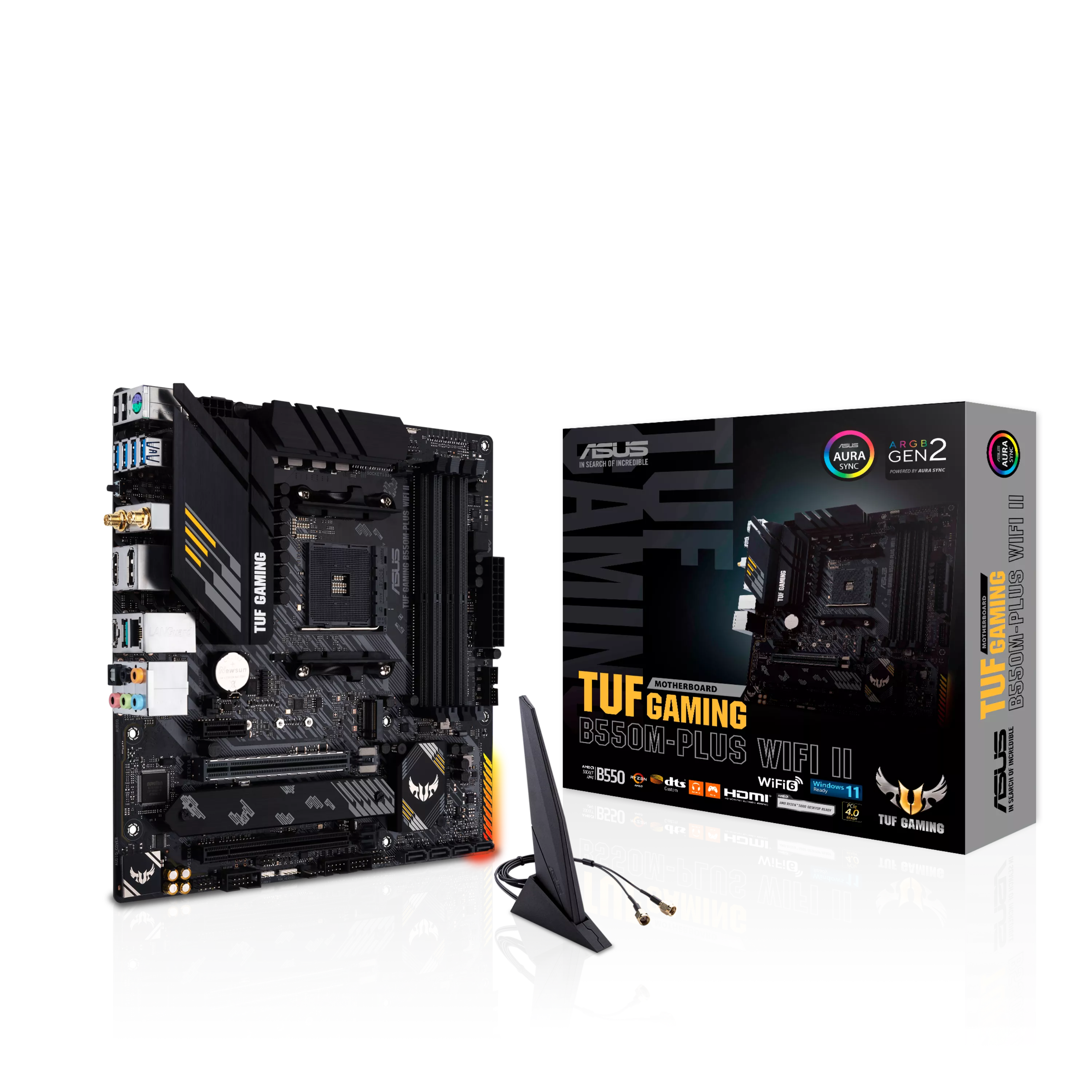 ASUS TUF GAMING B550M-PLUS (WI-FI II) (AMD,AM4,DDR4,ATX)