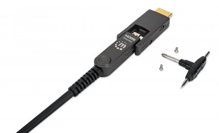 MANHATTAN HDMI LWL Stecker-Stecker/MicroHDMI St 4K@60Hz 20m