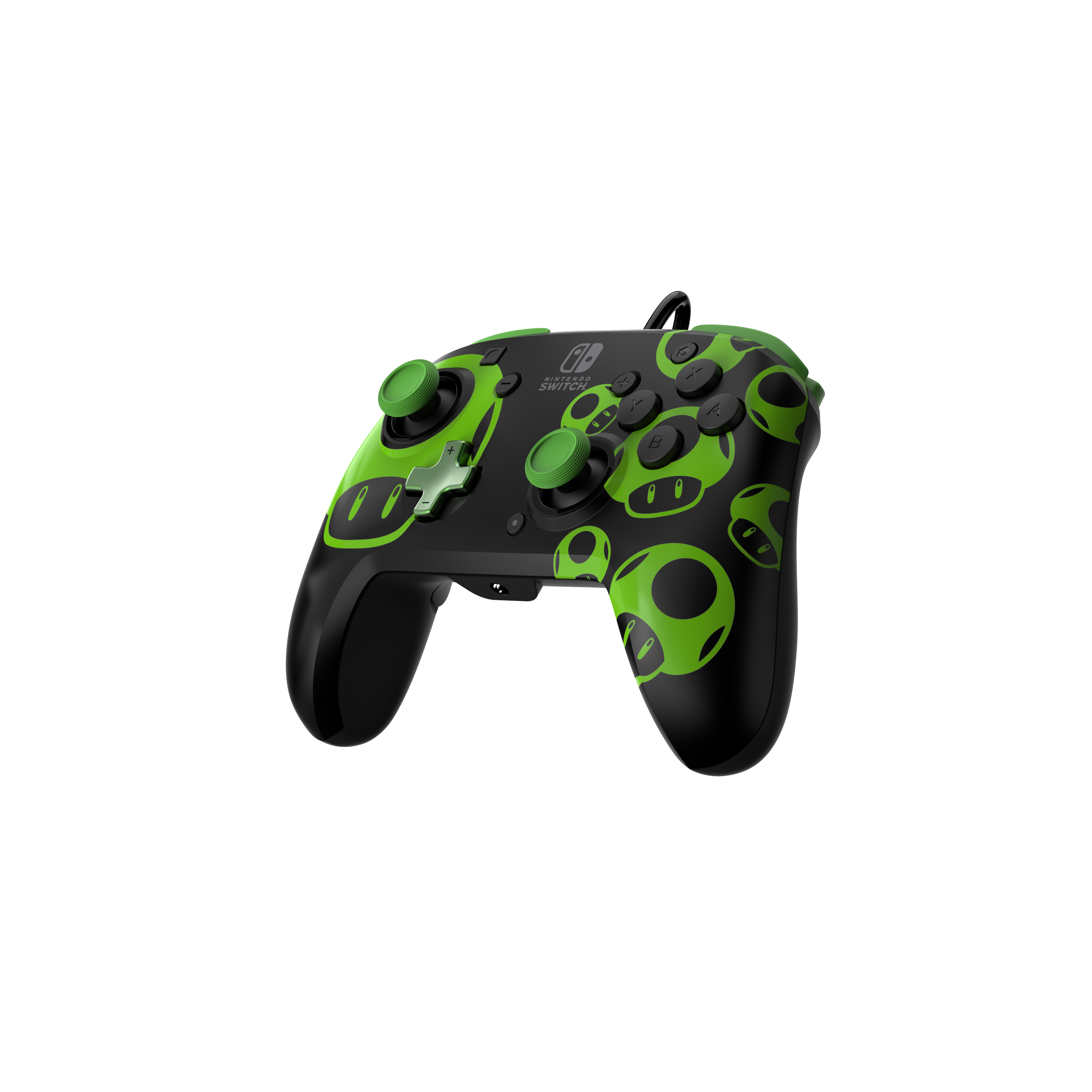 PDP Controller Rematch Wired 1Up Glow in the Dark Switch