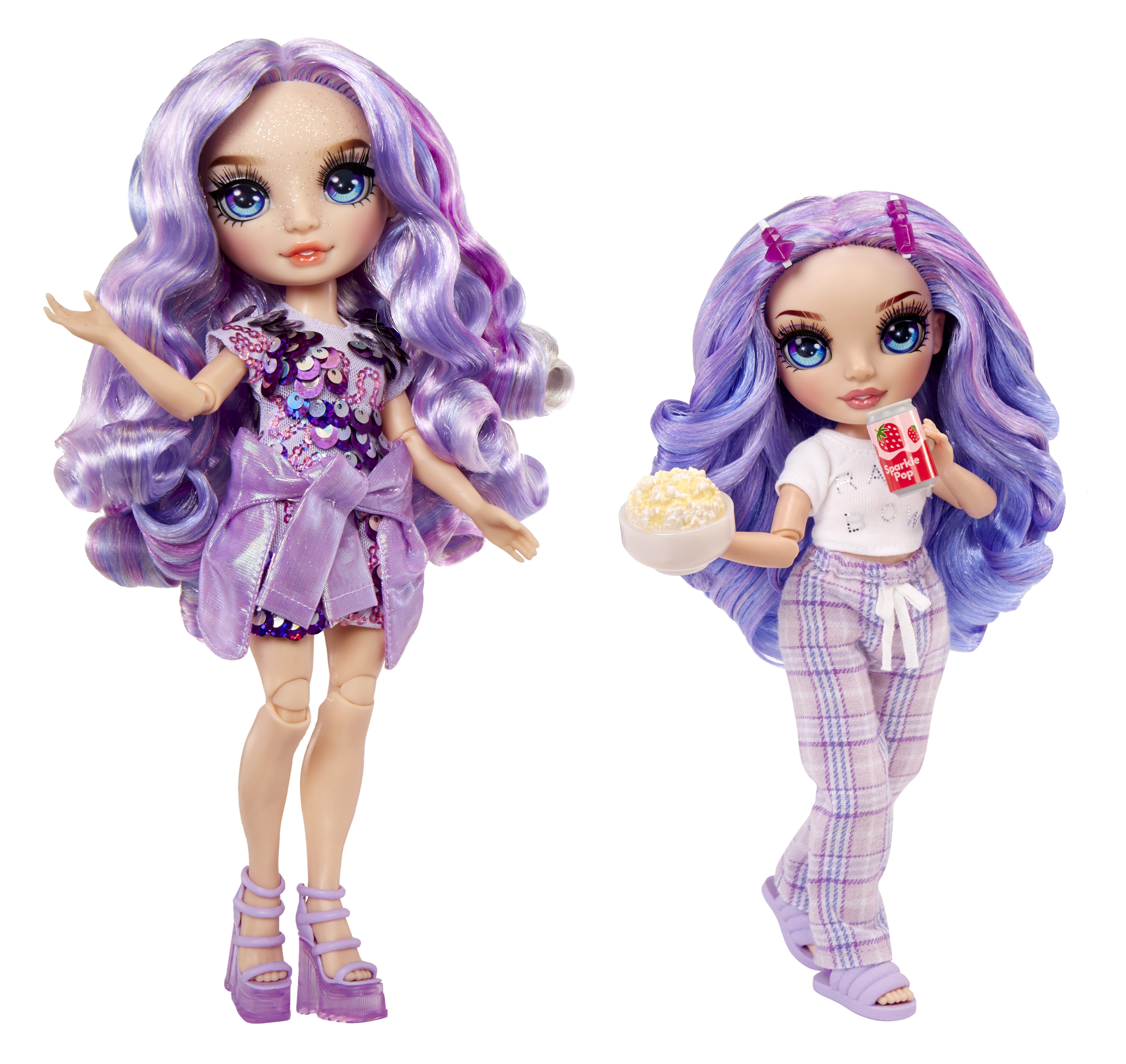 Rainbow High Junior High PJ Party - Violet (Purple), Puppe