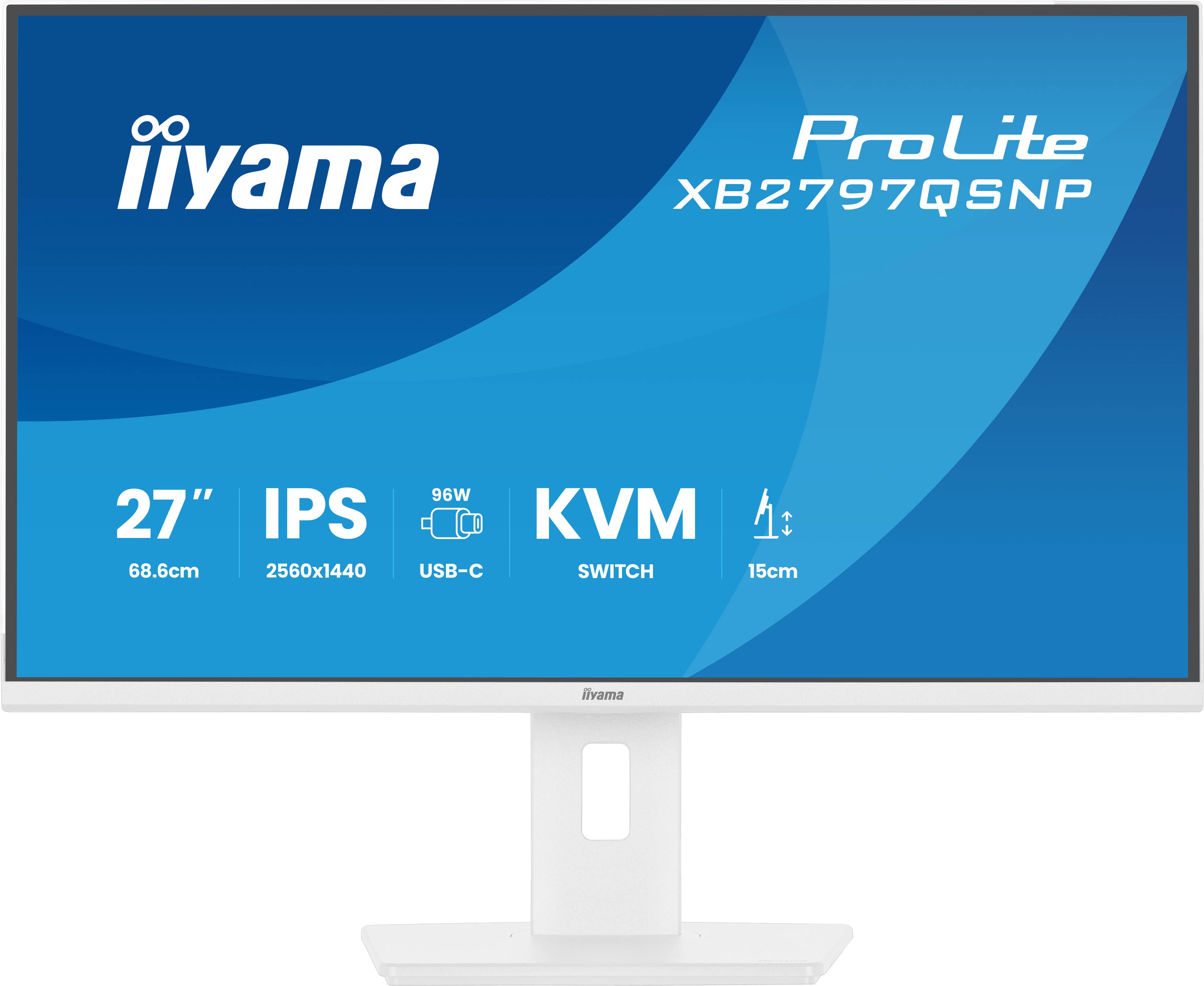 IIYAMA 68.6cm (27) XB2797QSNP-W1 16:9 HDMI+DP+USB-C+KVM