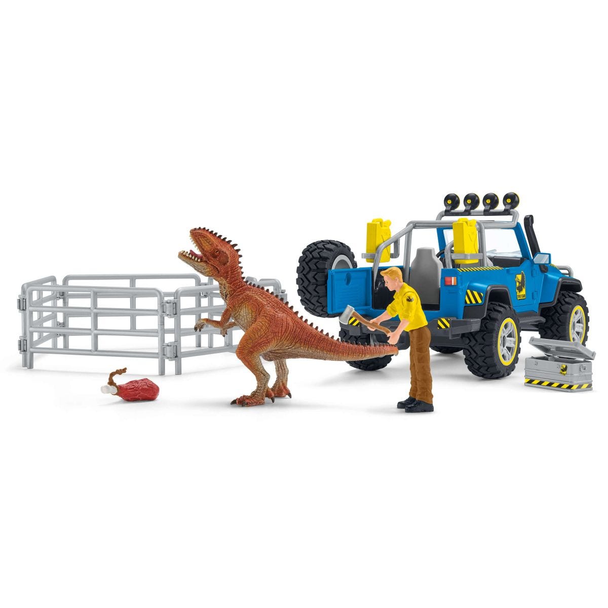 Dinosaurs Geländewagen mit Dino-Außenposten, Spielfigur
