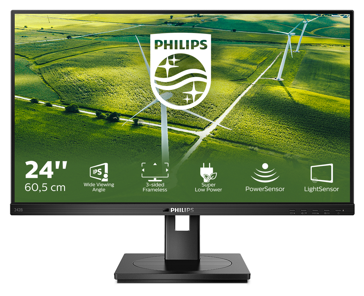 Philips 60,5cm (23,8) 242B1G 16:09 DVI+HDMI+DP+USB IPS