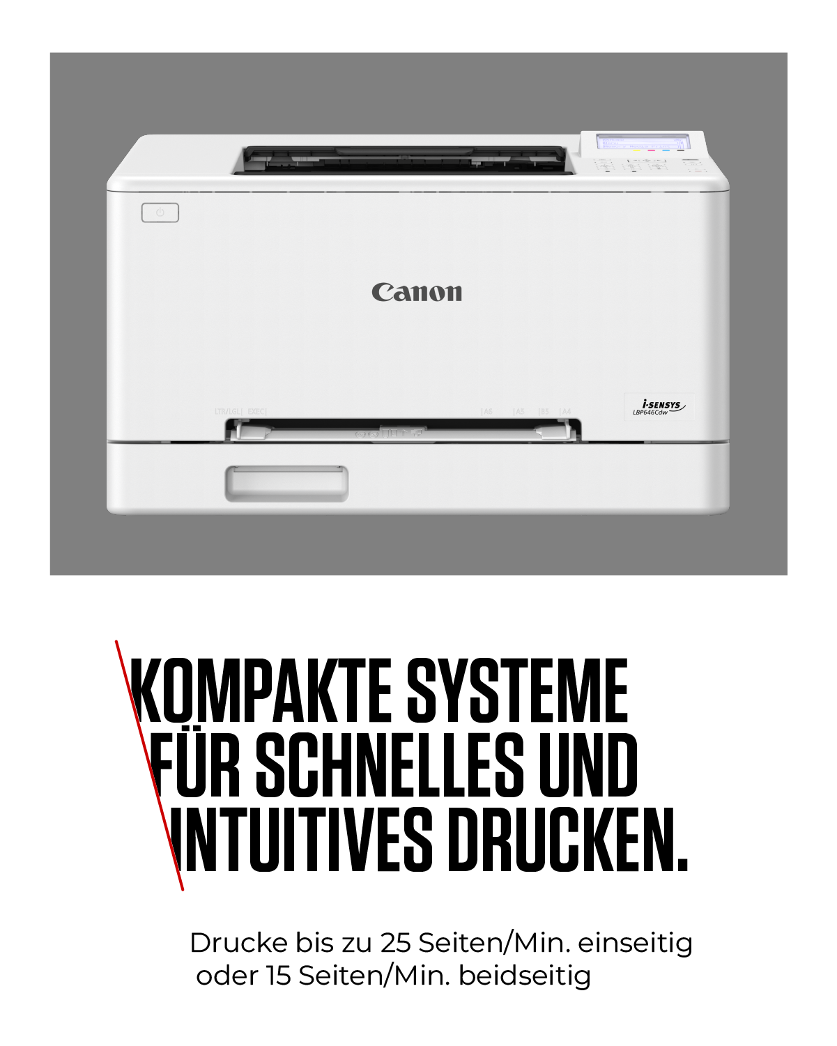 Canon i-SENSYS LBP646Cdw Farb-Laserdrucker grau