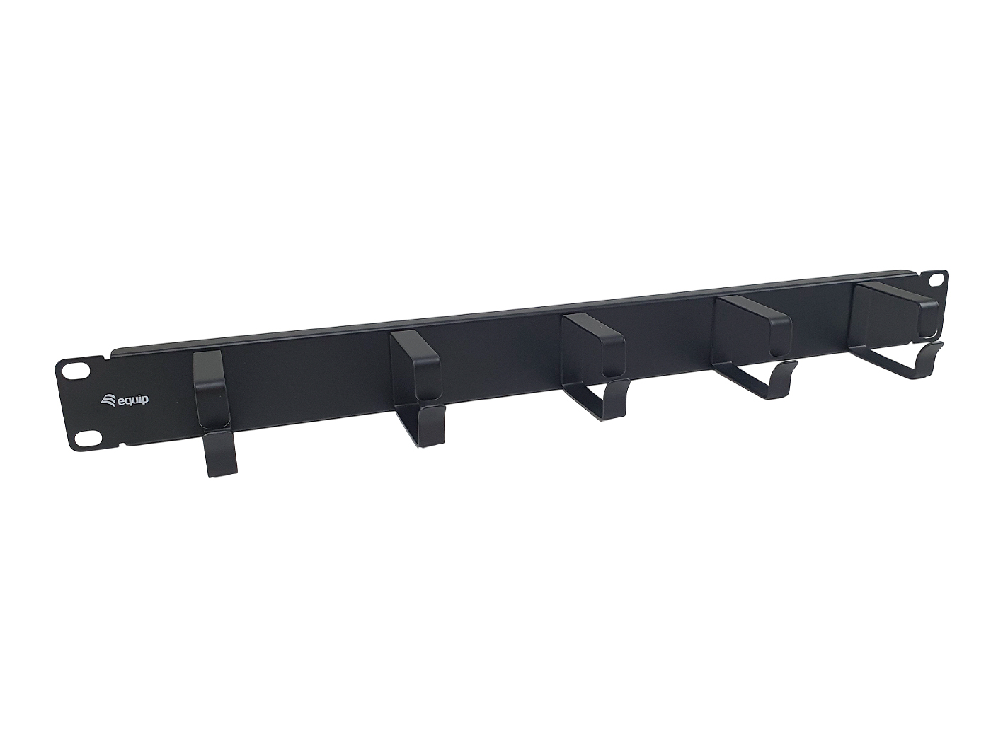 Equip 19 Kabelmanagement 5xMetallringe Plastik 1U RAL9005