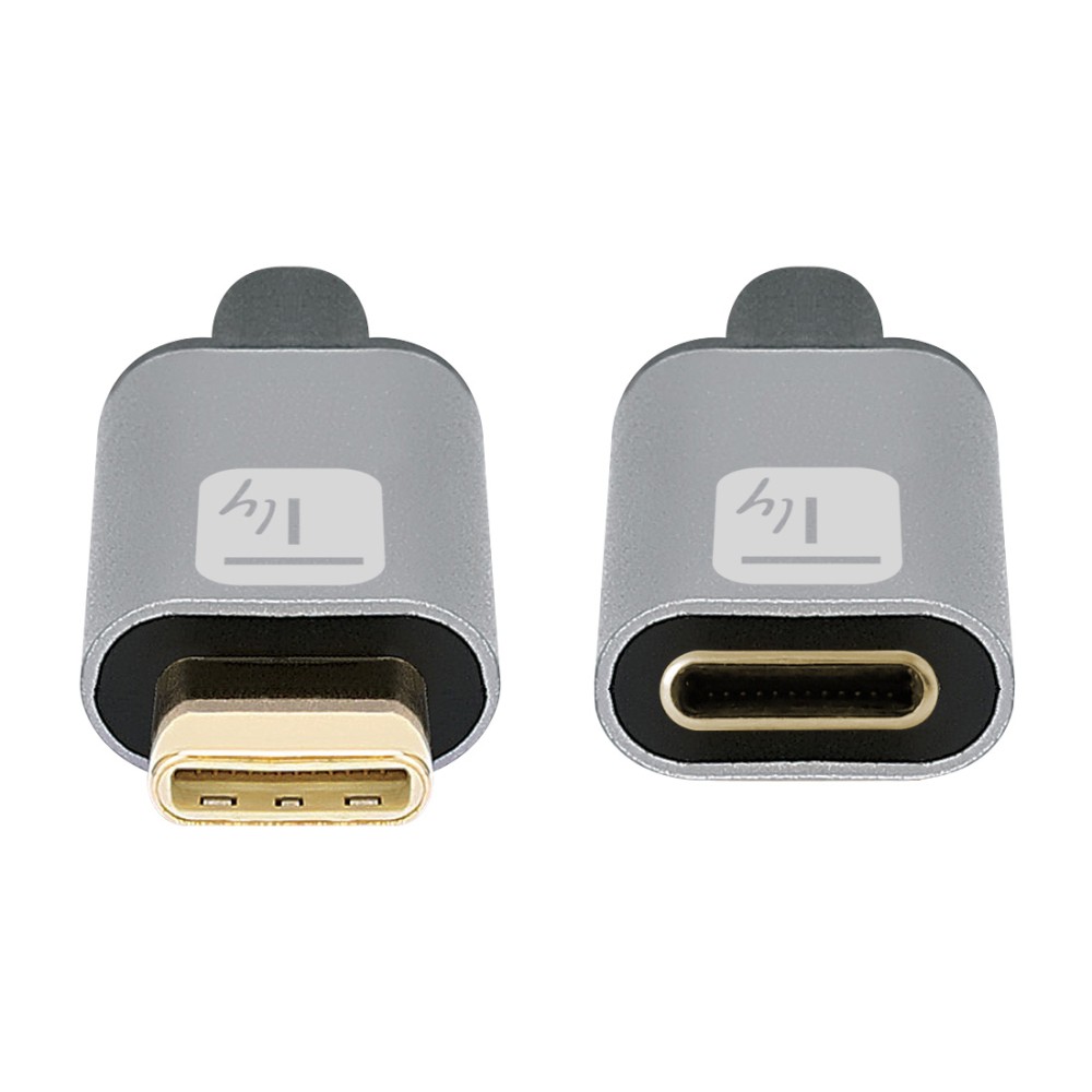 TECHLY USB3.2 Gen.2 Kabel Stecker Typ-C - Buchse USB Typ-C Schwarz 1m