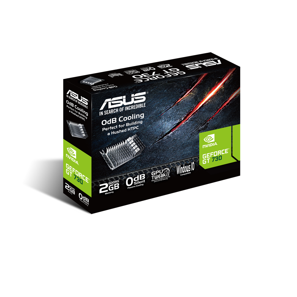 ASUS GeForce GT 730 Silent 2GB DDR5 1x Native Dual-link DVI-D HDMI passiv