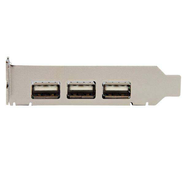 StarTech.com 4 Port USB 2.0 PCI Express Low Profile Schnittstellenkarte grün