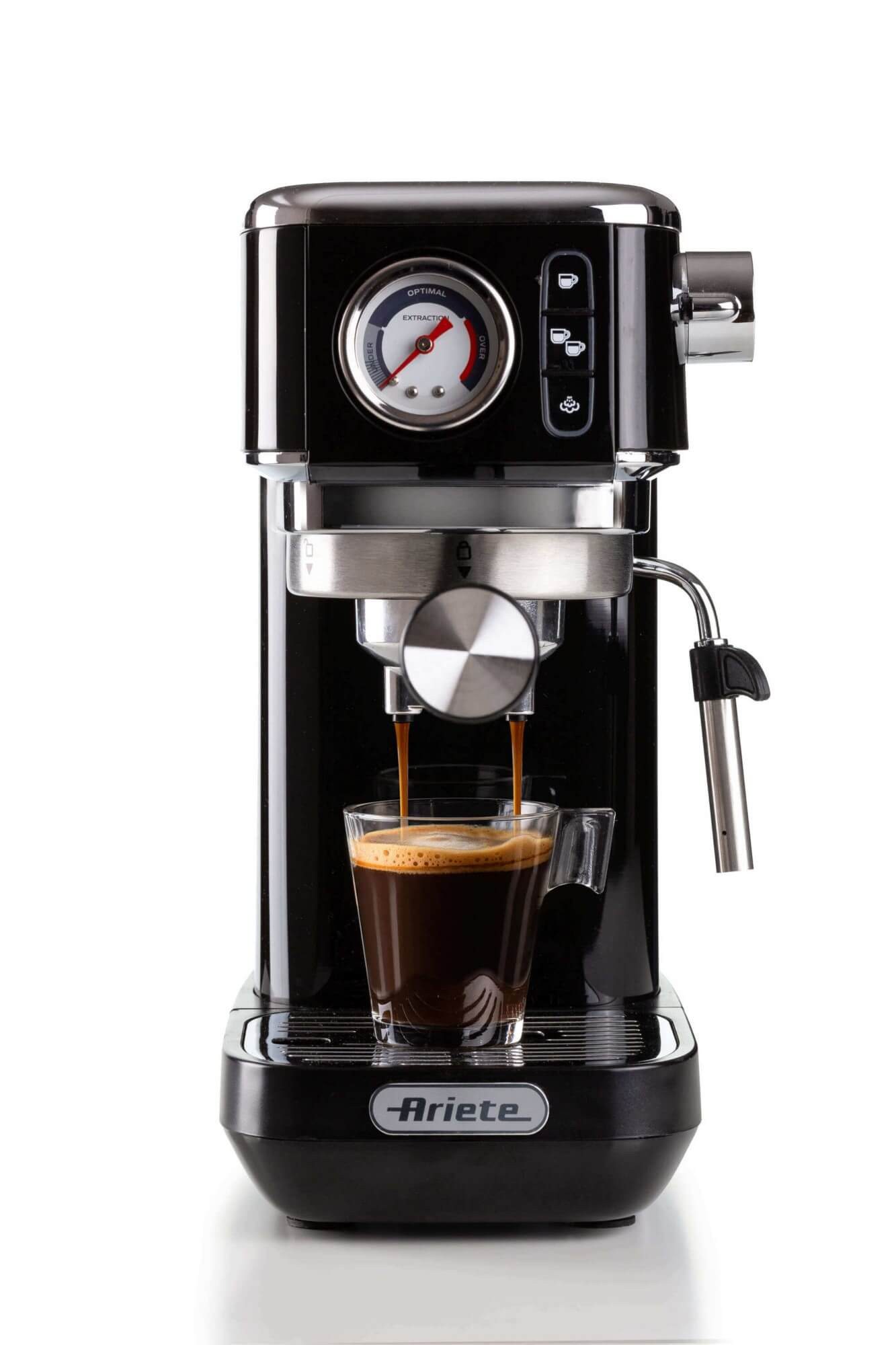 Ariete Slim Moderna Siebträgermaschine schwarz