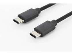 DIGITUS USB 2.0 Anschlusskabel Typ C -C St/St 1.0m, sw