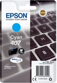 EPSON 407 / T07U2 (Tastatur) cyan Druckerpatrone