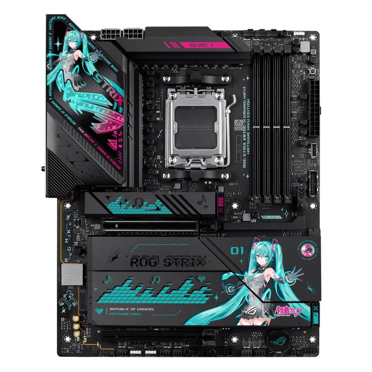 ASUS ROG STRIX X870E-H GAMING MIKU (AMD,AM5,DDR5,ATX)