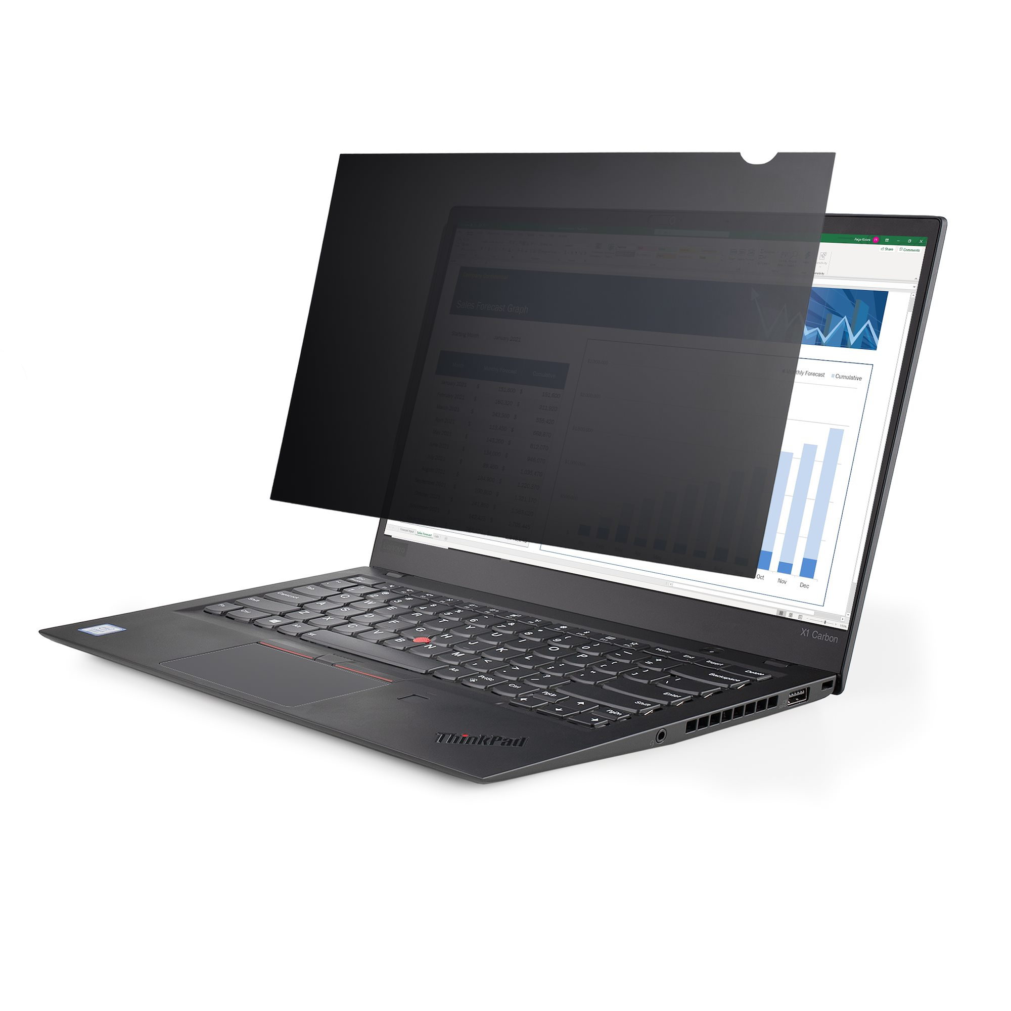 STARTECH.COM 35,56cm 14Zoll Laptop Sichtschutzfolie - Blickschutzfilter/Spionfolie fur Widescreen 16:9 - Laptop Anti-Spy - 51perc Bl