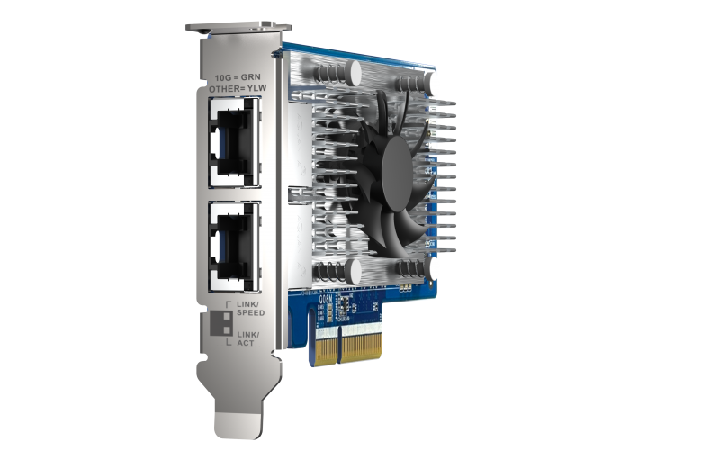 QNAP QXG-10G2T-X710 Netzwerkadapter-PCIe 10 GBE RJ45 x2