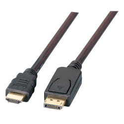3M DP HDMI CABLE M-M BLACK M/M GOLD FULL HD