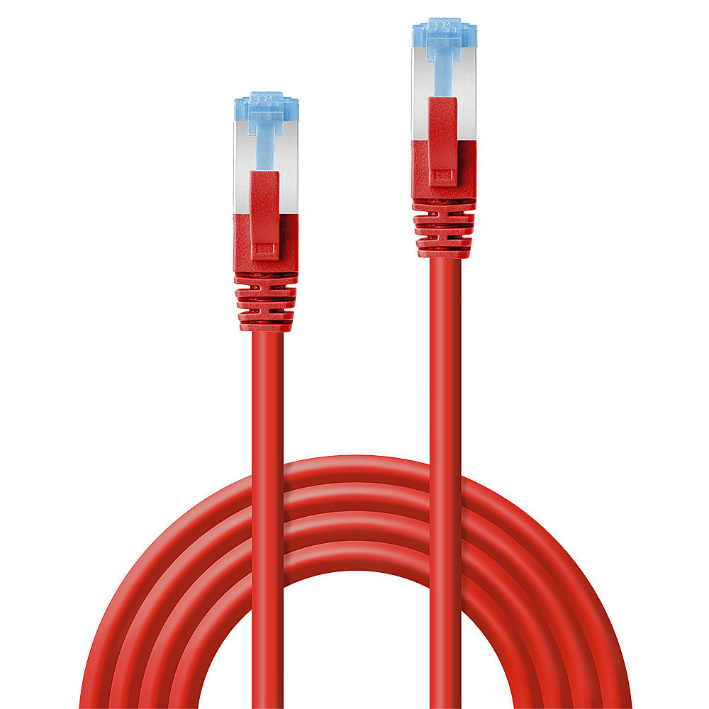 LINDY Patchkabel Cat6A S/FTP PIMF LSZH rot 1.00m
