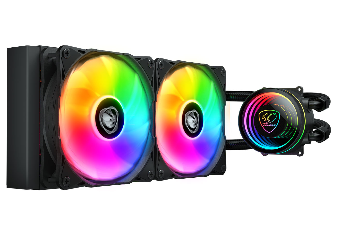 COUGAR CPU Wasserkühlung Poseidon Elite 240, ARGB, Schwarz