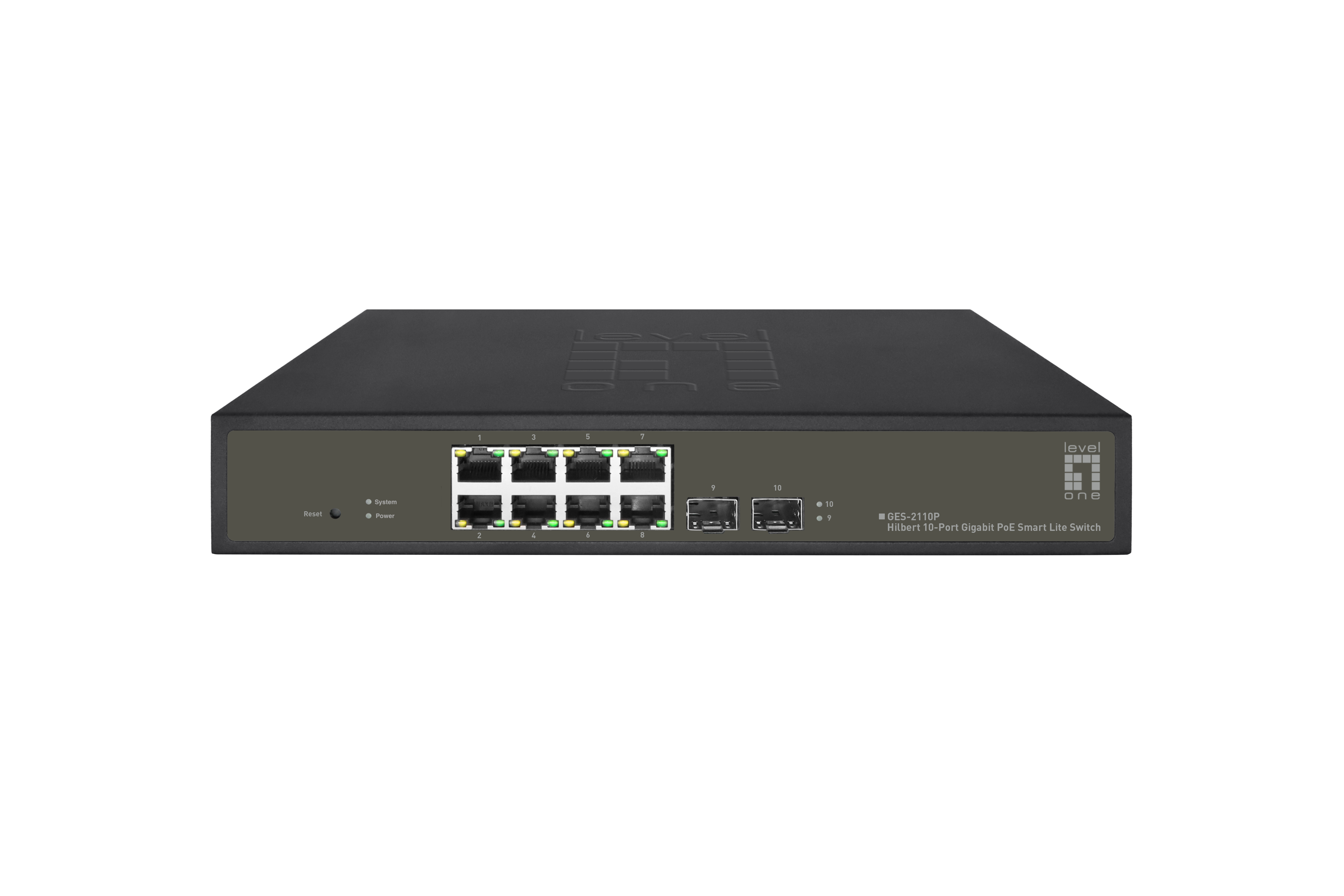 LevelOne PoE+Switch 8xGE PoE+/2xSFP 130W Hilbert SL managed