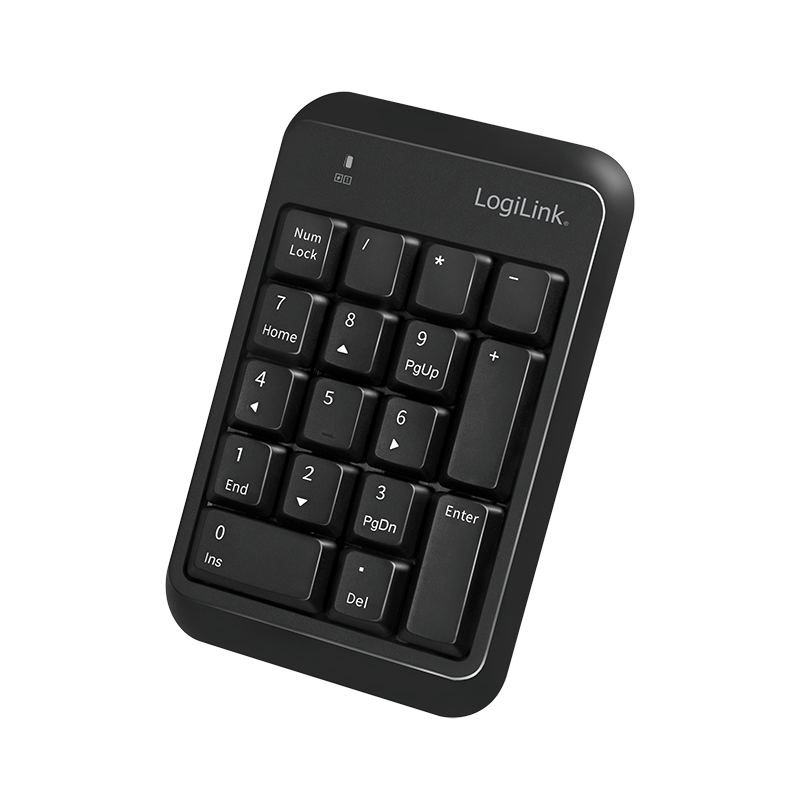 Logilink Keypad Bluetooth, mit 17 Tasten, V5.1, schwarz