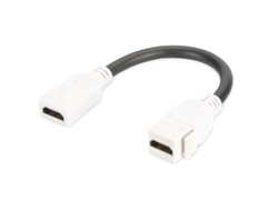 HDMI 2.0 KEYSTONE MODULE FEMALE/FEMALE CABLE COLOR WH