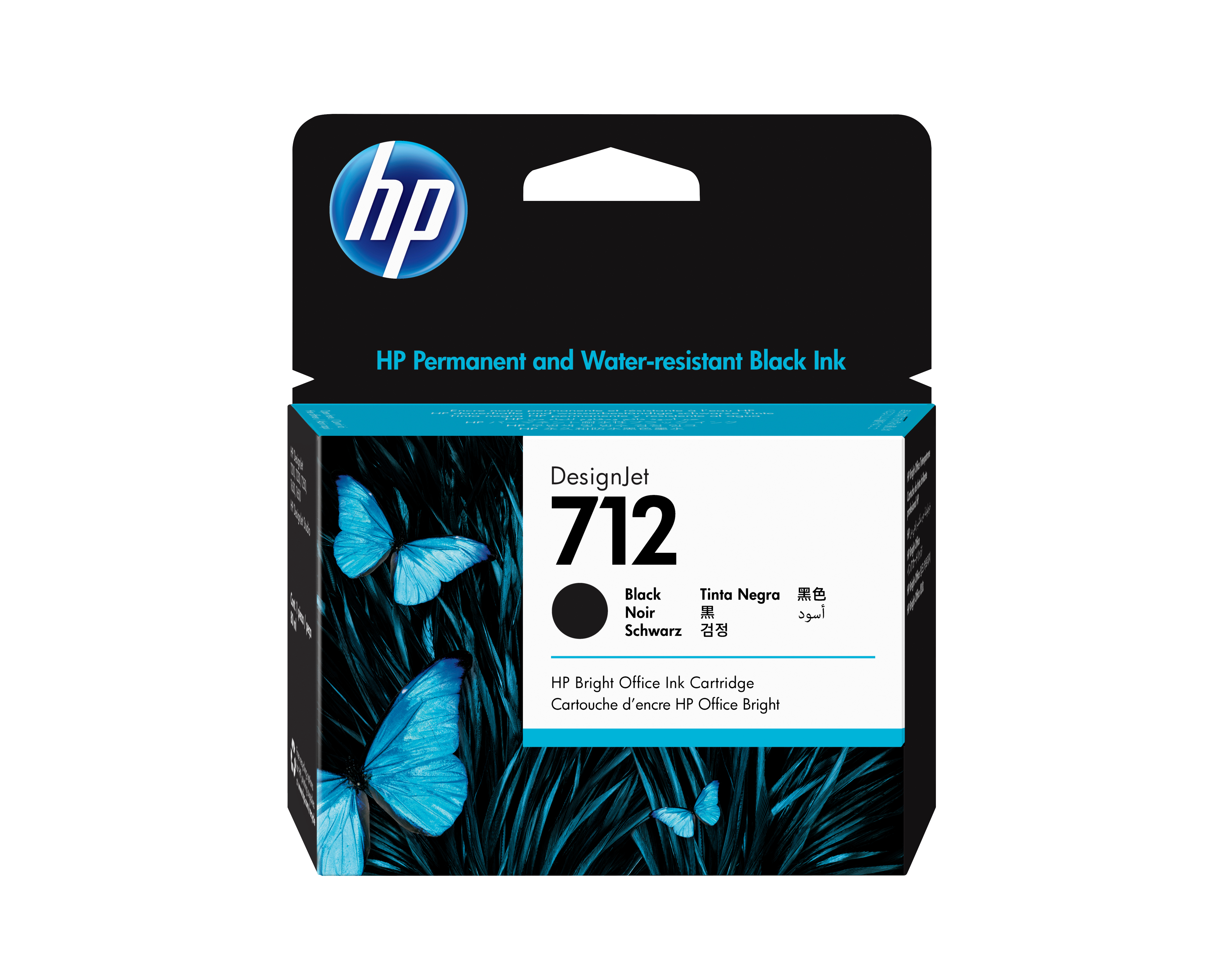 HP 712 Schwarz Tintenpatrone 80ml