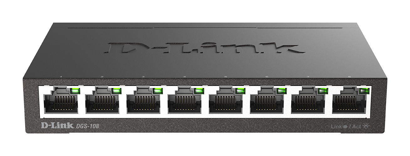 D-Link DGS-108 Switch 8-fach