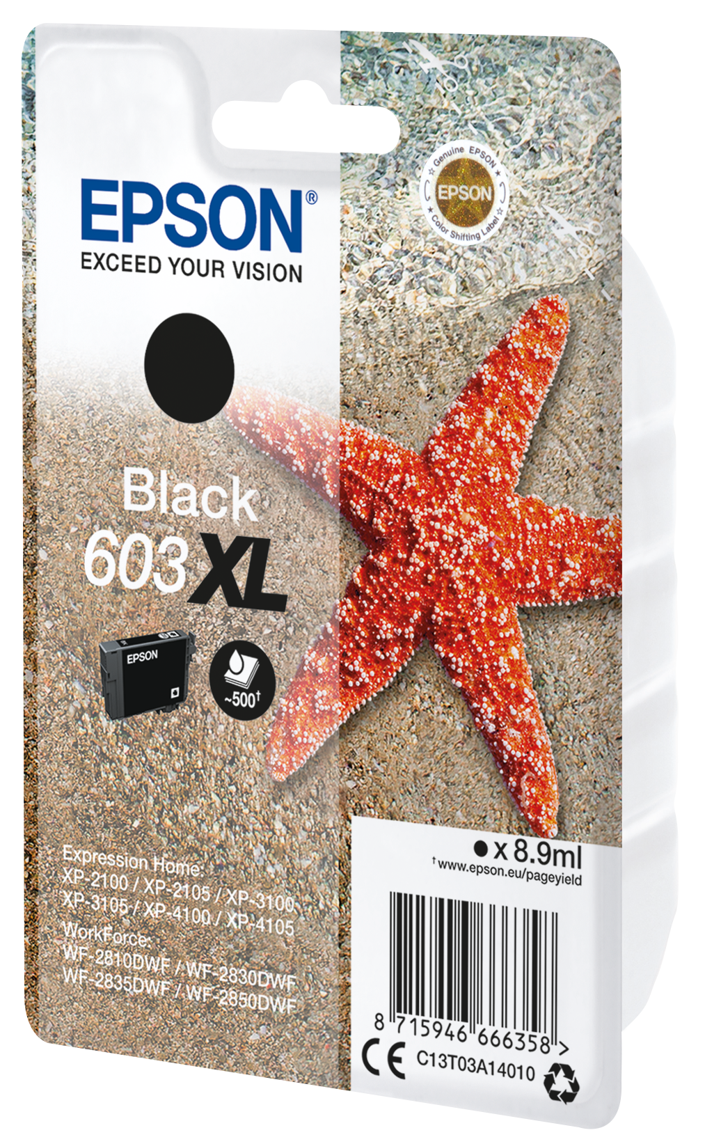 EPSON 603XL/T03A14 (Seestern) schwarz Druckerpatrone