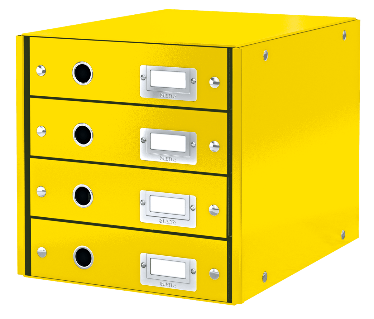 LEITZ Schubladenbox Click & Store gelb 60490016, DIN A4 mit 4 Schubladen, 1 St.