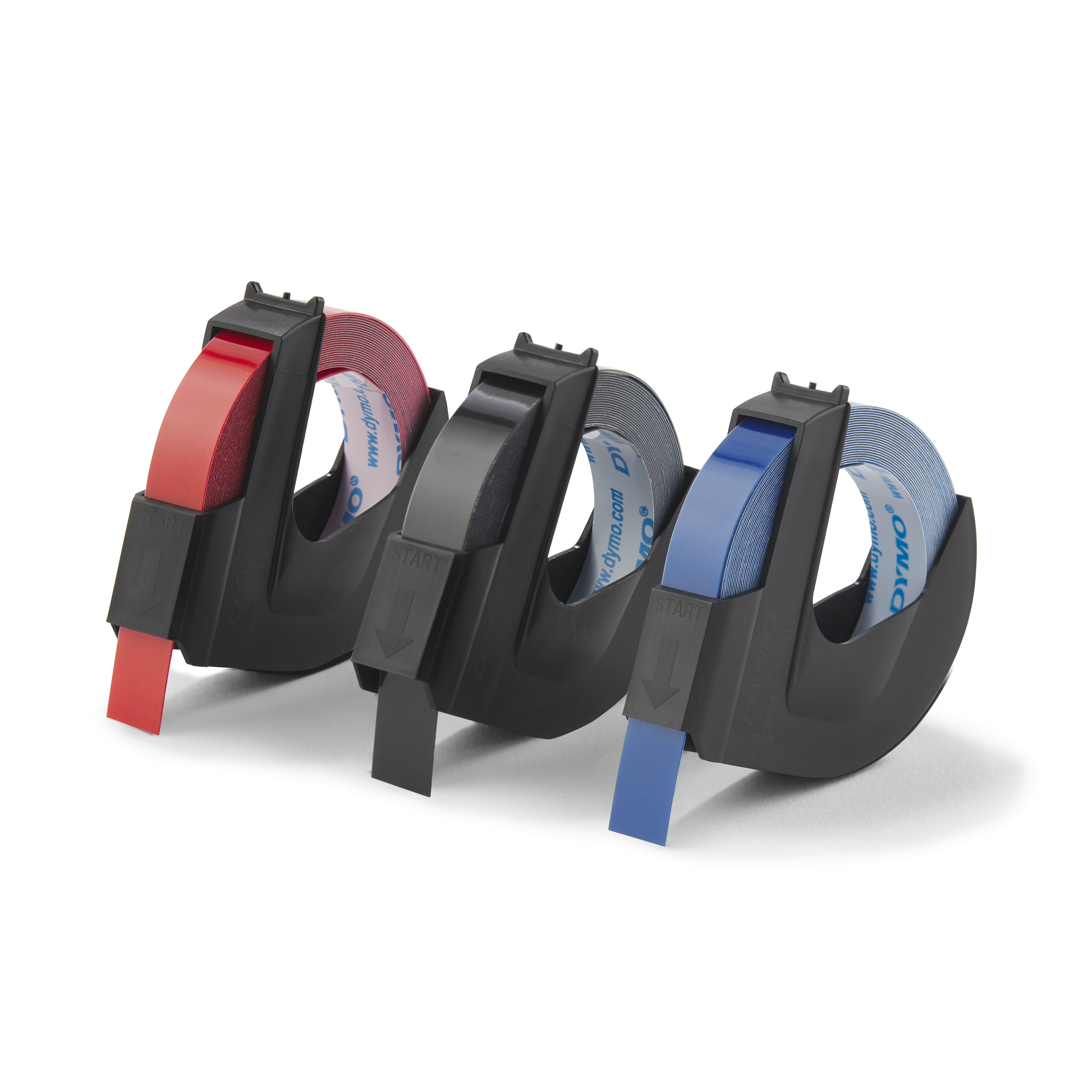 DYMO Prägebänder 3D 13151 S0847750, 9 mm, farbig sortiert, 3 St.