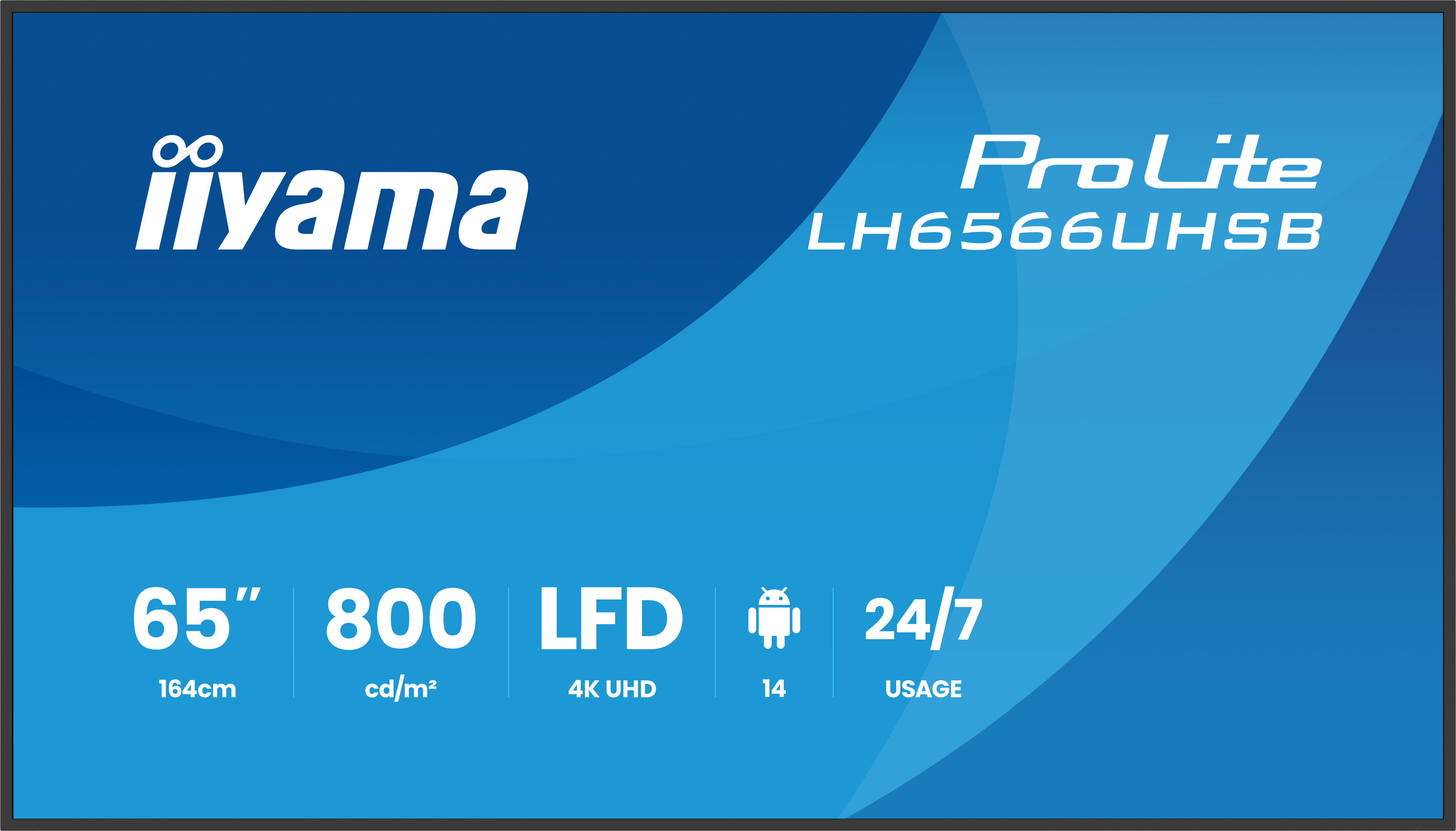 LH6566UHSB-B1AG 65IN 3840X2160 2X 10W 2X HDMI 1X USB-C
