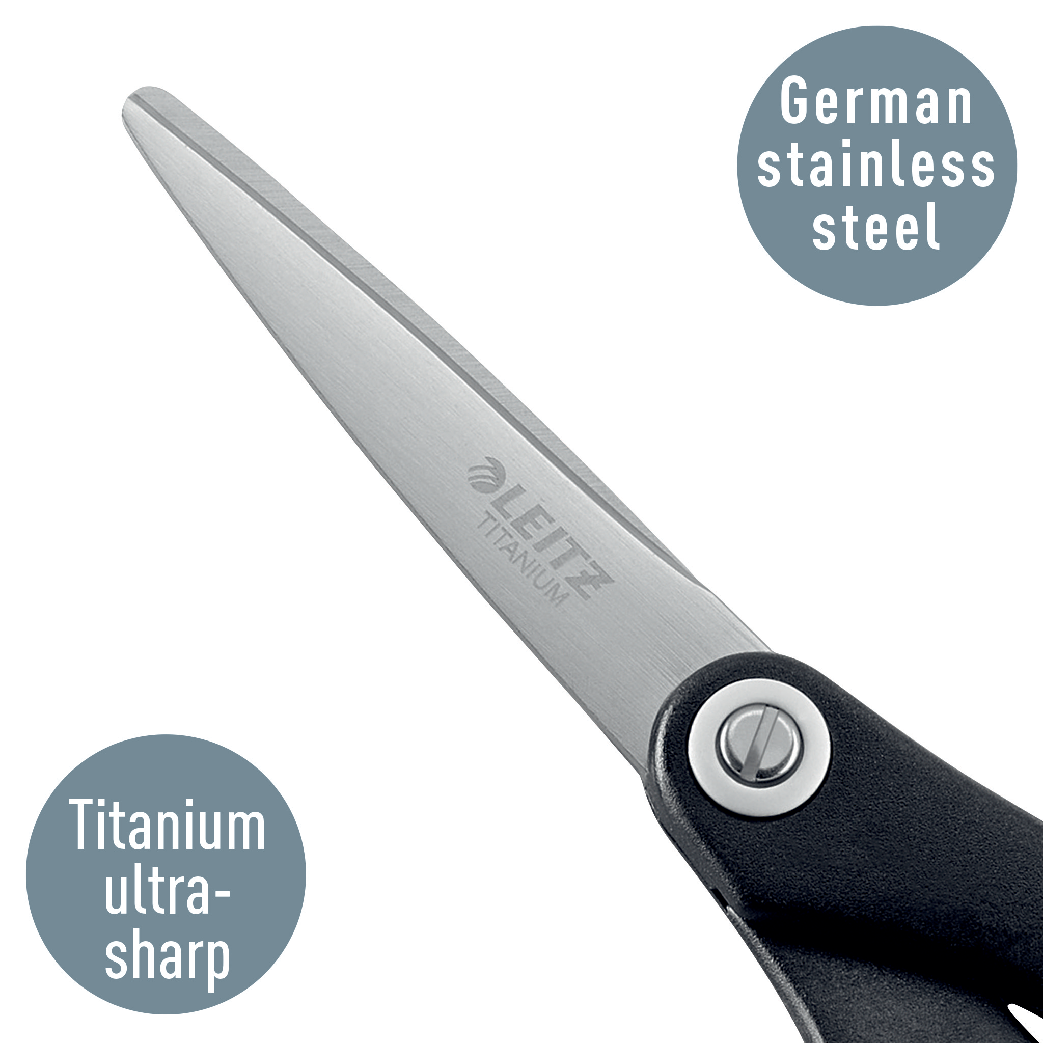 LEITZ Schere Titan schwarz-weiß 15,0 cm
