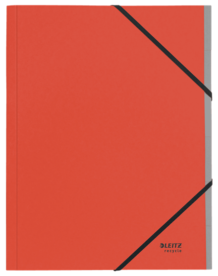 LEITZ Ordnungsmappe recycle 3914 6 Fächer rot, 1 St.
