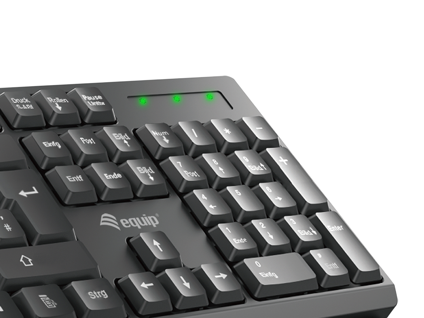 Equip Kombi Wireless Tastatur+Maus IT schwarz