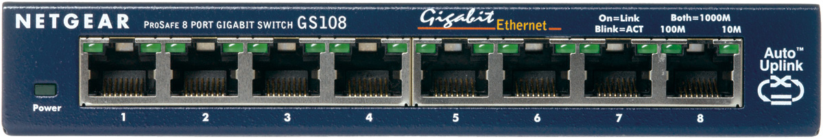 NETGEAR Switch Pro Safe 8-port 10/100/1000 GS108GE