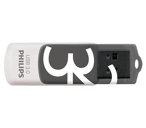 PHILIPS USB-Stick Vivid 3.0 grau, weiß 32 GB, 1 St.