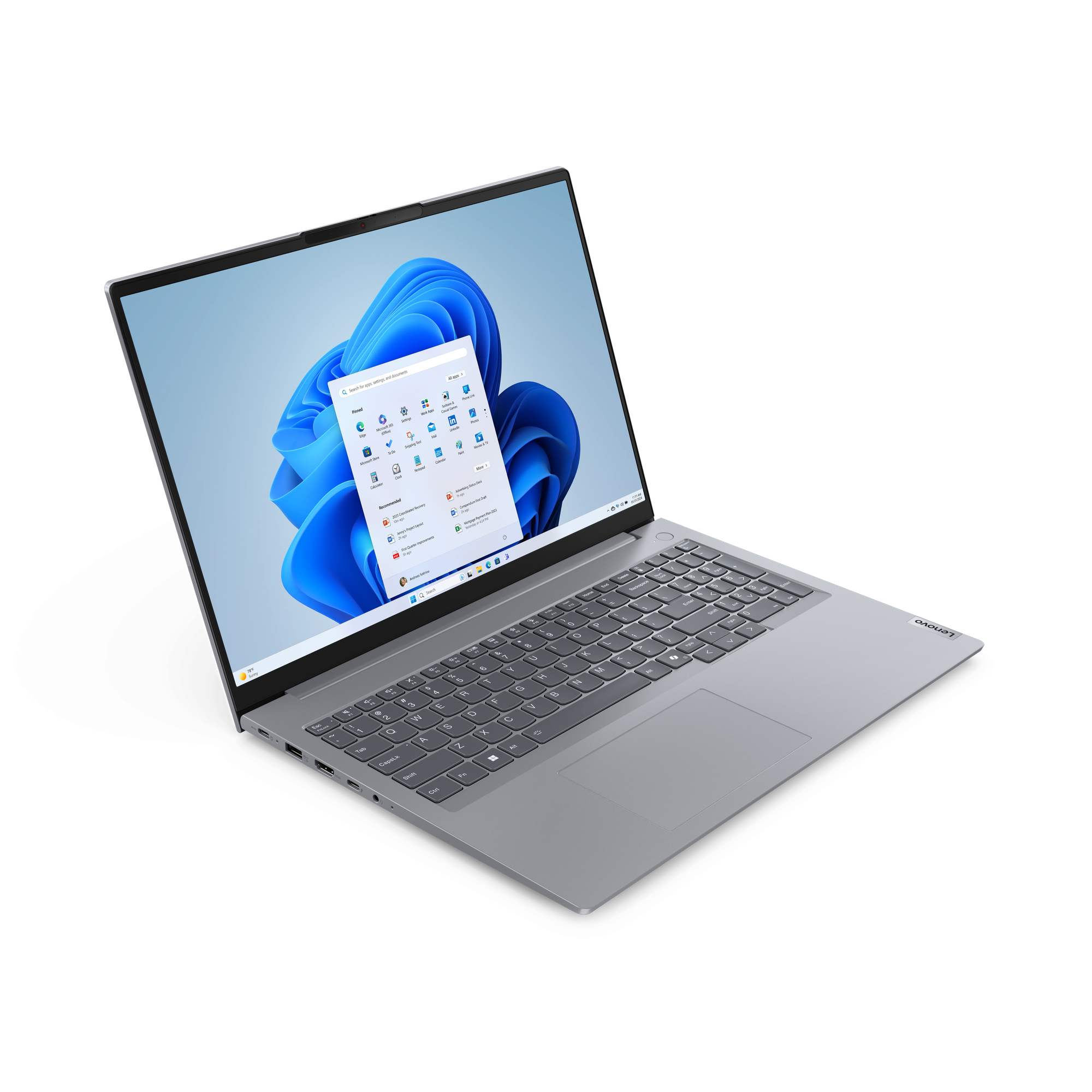 Lenovo ThinkBook 16 G7 ARP Laptop 40,6 cm (16,0 Zoll), 8 GB RAM, 256 GB SSD, AMD Ryzen 5 7535HS