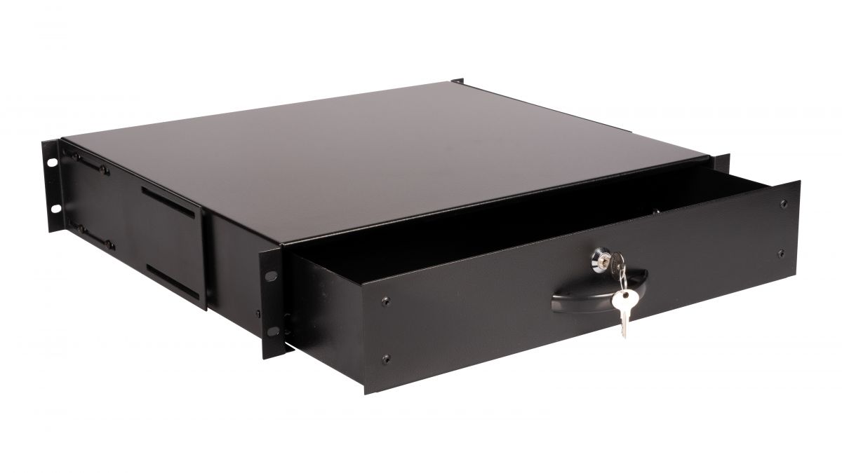 Equip 19 Schublade für Serverschränke abschl. 2U RAL9005
