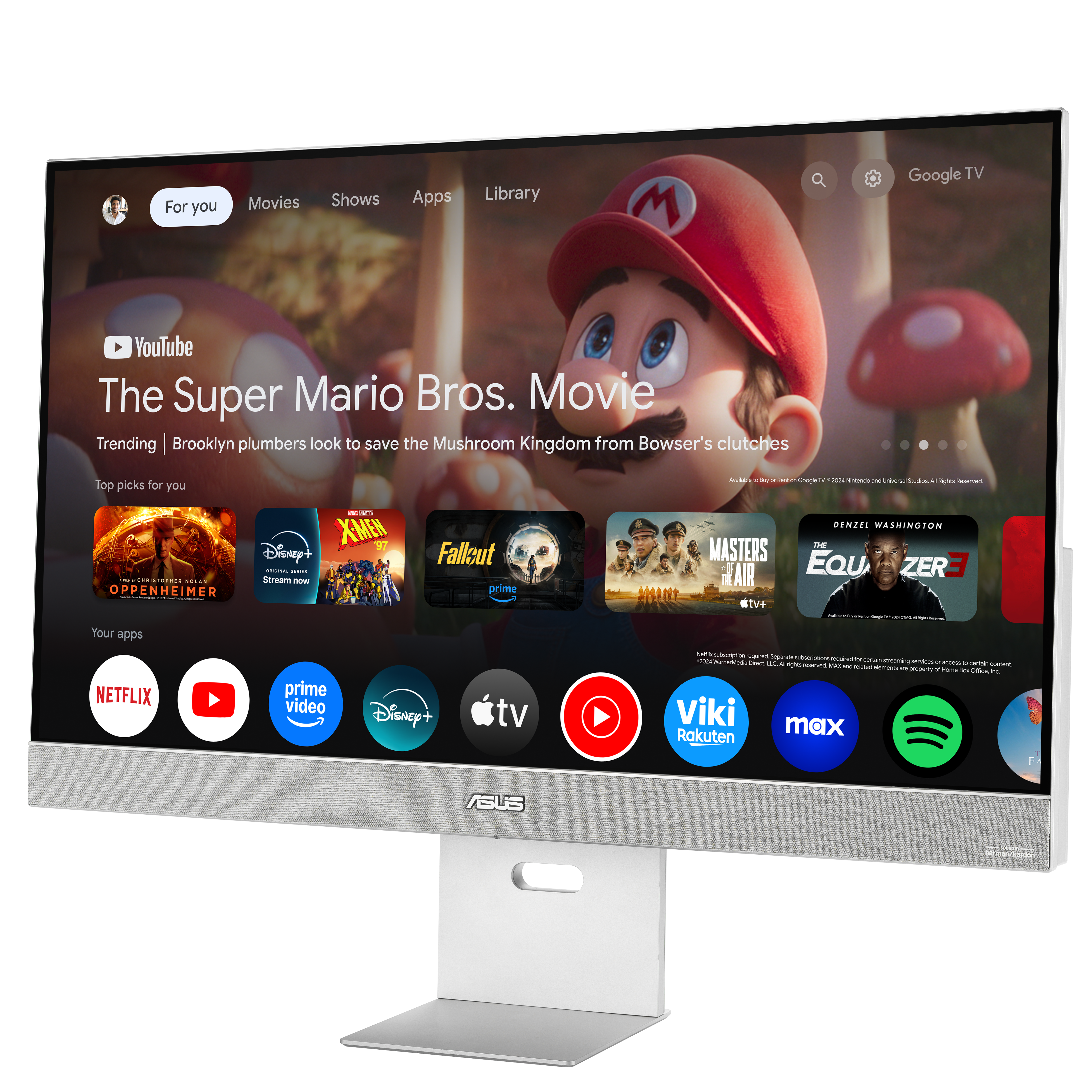 ASUS ZenScreen Smart MS32UC 80,01cm 31,5Zoll IPS WLED UHD 16:9 60Hz 350cd/m2 5ms HDMI DP USB-C DP USB Hub: 2xUSB-A 2 2x5W Speakers