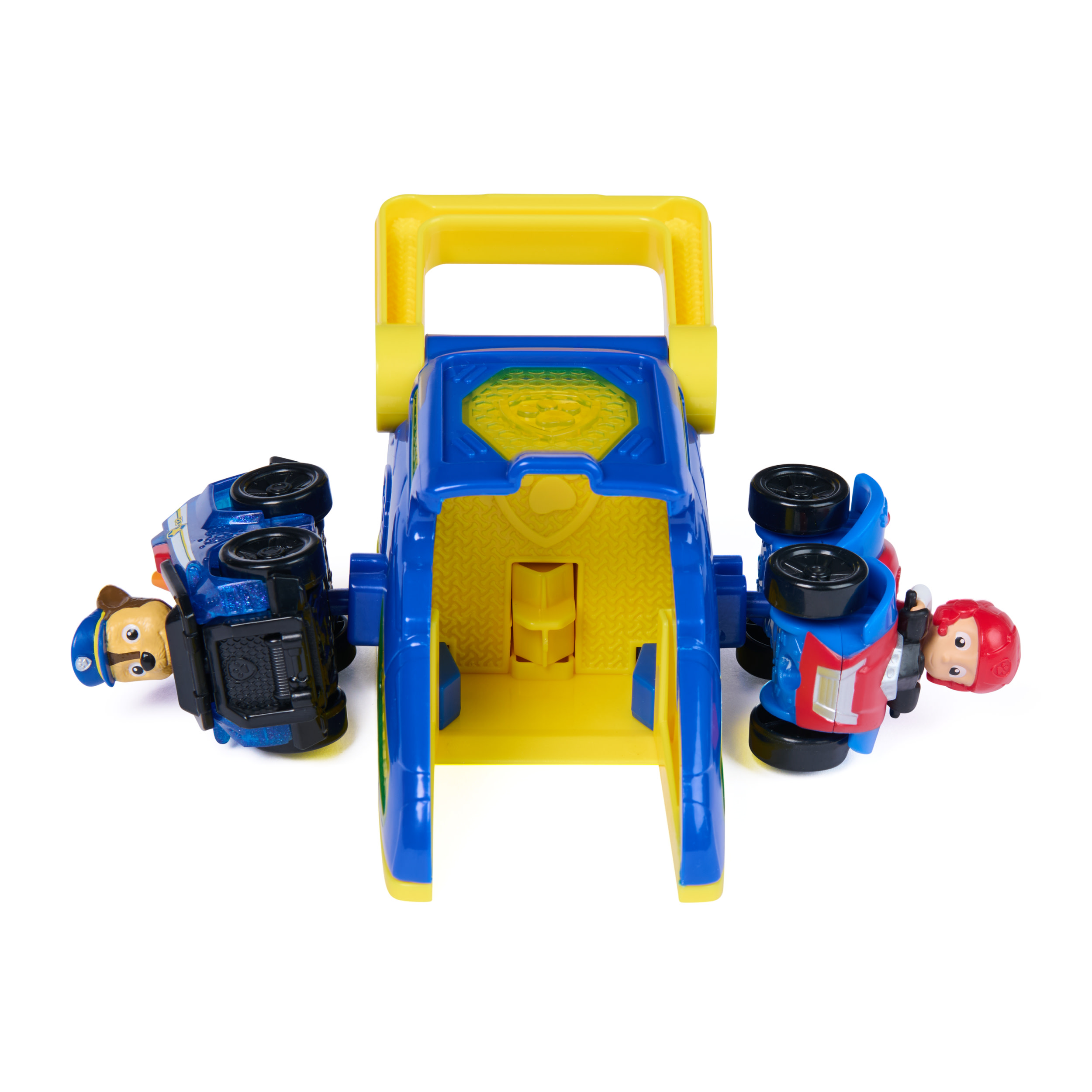 Paw Patrol - Pup Squad Launcher mit Chase und Ryder Fahrzeugen, Spielfahrzeug